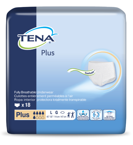 TENA Plus Protective Underwear, Small