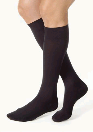 JOBST, Relief Knee High, 20-30 mmHg, Black, Small