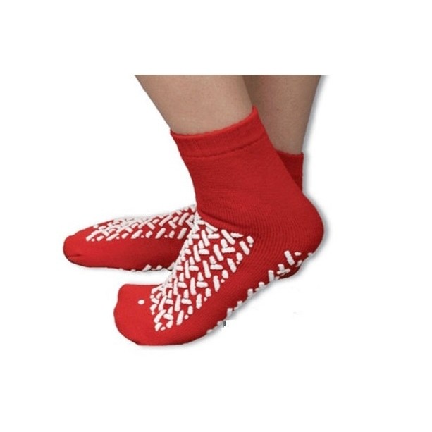 Footwear - Non-Slip Socks 3X-Large - Red