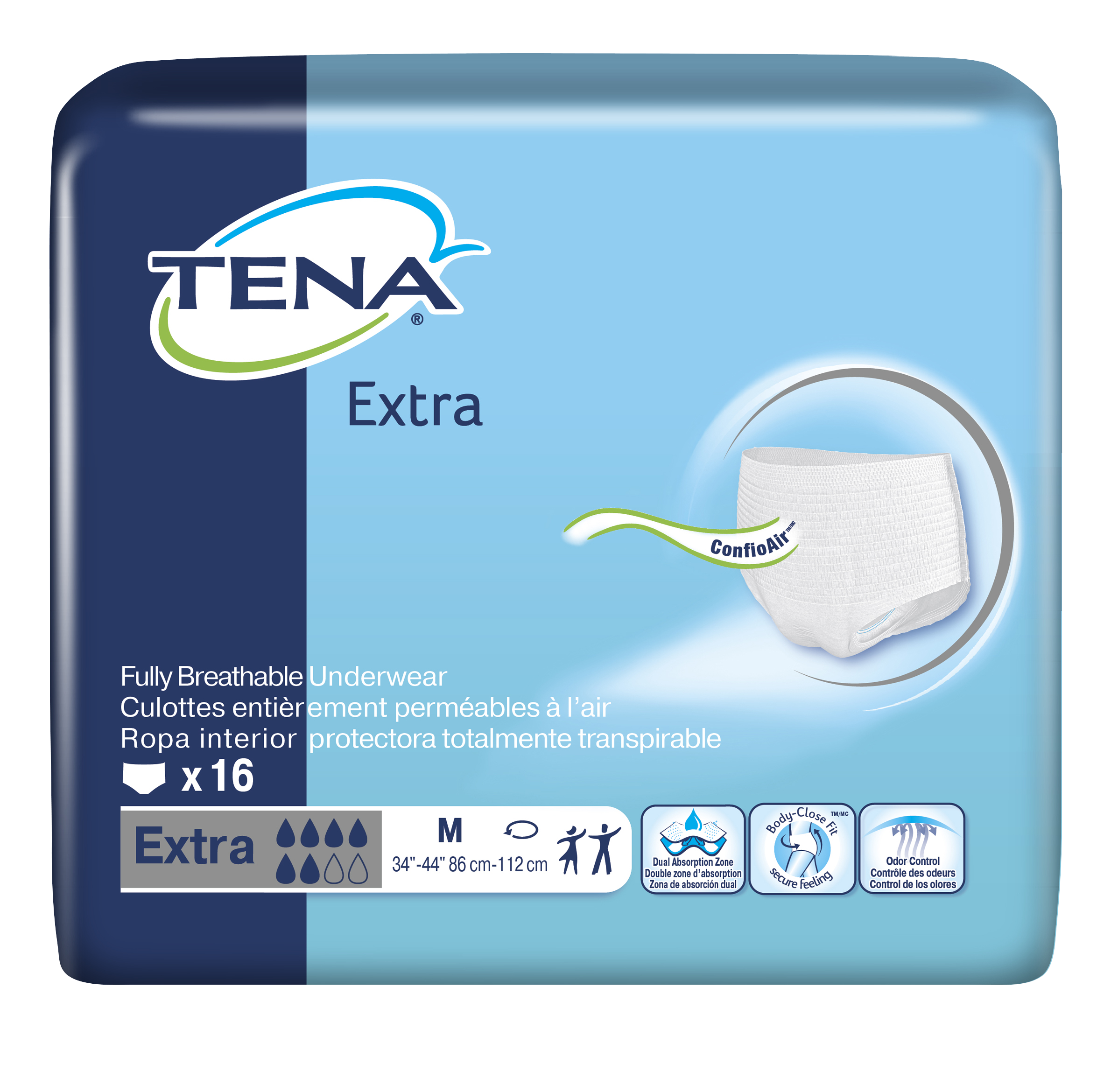 TENA Ultimate Extra Protective Underwear, Medium