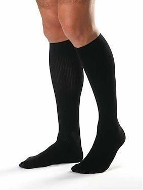 JOBST, Opaque Knee High, SoftFit, 20-30 mmHg, Black, Medium