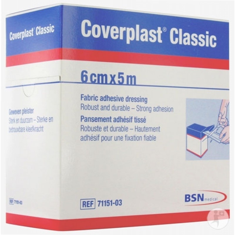 Wound Care, Coverplast Classic Fabric Bandages, 2.2cmx7.2cm