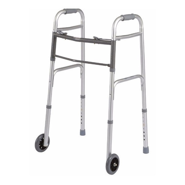 Walker, Folding, 25-32" Height, 5" Caster