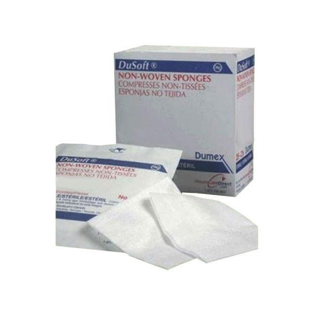 Gauze Sponges, Non-sterile, 2"x2", 4ply, Non-woven