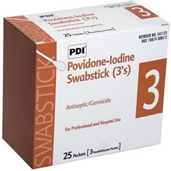 Povidone/Iodine Swabs, PDI