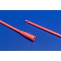 Catheters, Red Rubber Urethral, Coude, 14fr, 16", Dover